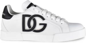 Dolce & Gabbana Portofino Lage Sneakers Wit Dames