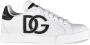 Dolce & Gabbana Portofino Lage Top Sneakers Wit Leer White Dames - Thumbnail 1