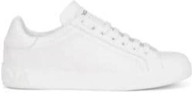 Dolce & Gabbana Portofino Leren Sneakers White Heren