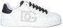 Dolce & Gabbana Portofino Leren Sneakers met Geperforeerd Logo - Thumbnail 3