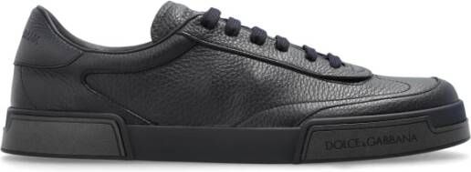 Dolce & Gabbana Portofino Yatch Blauw Kalfsleren Sneakers Blue Heren