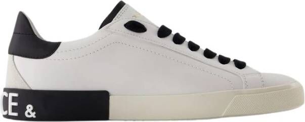 Dolce & Gabbana Heren Portofino Vintage Sneaker Wit White Heren