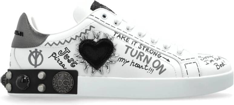 Dolce & Gabbana Portofino sneakers met applicaties