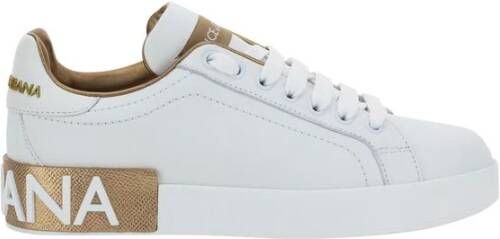 Dolce & Gabbana Portofino Sneakers met Geborduurd Logo