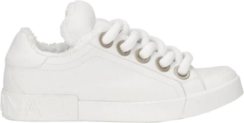 Dolce & Gabbana Witte Nappa Leren Portofino Sneakers White Heren - Foto 2