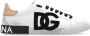 Dolce & Gabbana Witte en Goudkleurige Portofino Lage Sneakers White Heren - Thumbnail 1