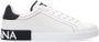 Dolce & Gabbana Leren lage sneakers met contrasterende inzetstukken White Heren - Thumbnail 1