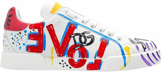 Dolce & Gabbana Portofino sneakers Wit Dames