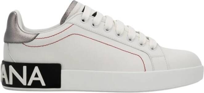 Dolce&Gabbana Low-Top Sneakers Portofino' Sneakers – White And Black in wit