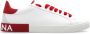 Dolce & Gabbana Portofino Sneakers Leer Wit Rood White Heren - Thumbnail 1