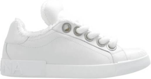 Dolce & Gabbana Witte Nappa Leren Portofino Sneakers White Heren - Foto 3