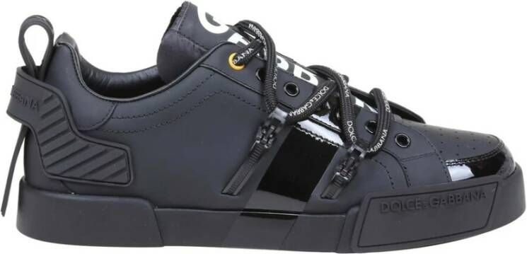 Dolce & Gabbana Upgrade je sneaker game met leren sneakers Black Heren