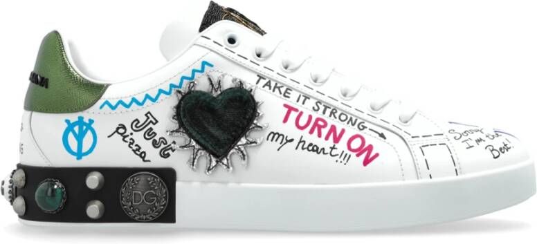 Dolce & Gabbana Portofino sportschoenen met applicaties