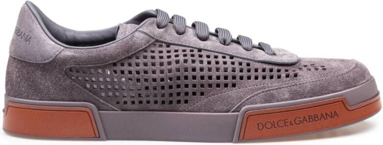 Dolce & Gabbana Portofino Yacht Suède Sneakers Loodkleur