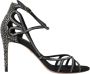 Dolce & Gabbana Prachtige Rhinestone Stiletto Sandalen Black Dames - Thumbnail 1