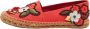 Dolce & Gabbana Pre-owned Canvas flats Red Dames - Thumbnail 1