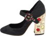 Dolce & Gabbana Pre-owned Canvas heels Black Dames - Thumbnail 1