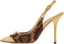 Dolce & Gabbana Pre-owned Canvas heels Brown Dames - Thumbnail 1