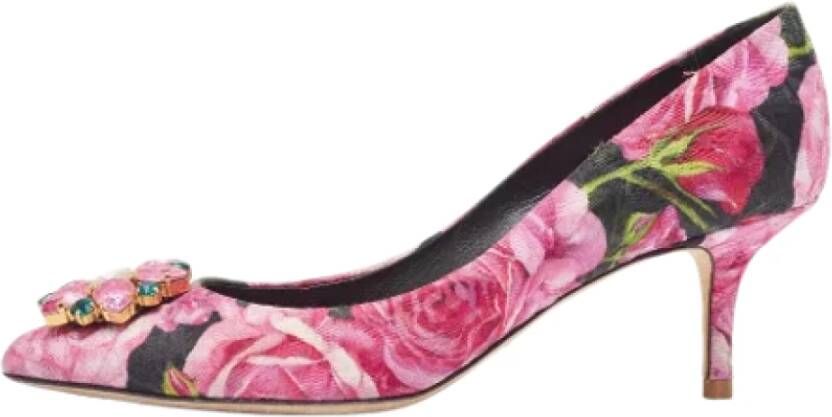 Dolce & Gabbana Pre-owned Canvas heels Pink Dames