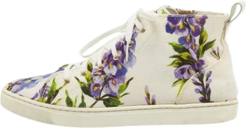 Dolce & Gabbana Pre-owned Canvas sneakers White Dames