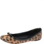 Dolce & Gabbana Pre-owned Coated canvas flats Brown Dames - Thumbnail 1