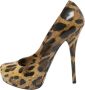 Dolce & Gabbana Pre-owned Coated canvas heels Brown Dames - Thumbnail 1
