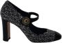Dolce & Gabbana Pre-owned Cotton heels Black Dames - Thumbnail 1