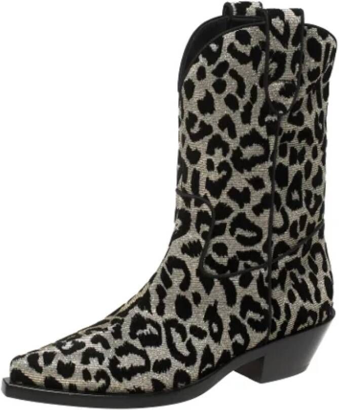 Dolce & Gabbana Pre-owned Fabric boots Gray Dames