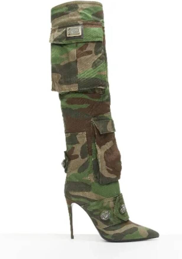 Dolce & Gabbana Pre-owned Fabric boots Green Dames