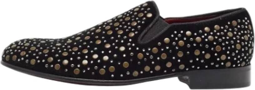 Dolce & Gabbana Pre-owned Fabric flats Black Heren