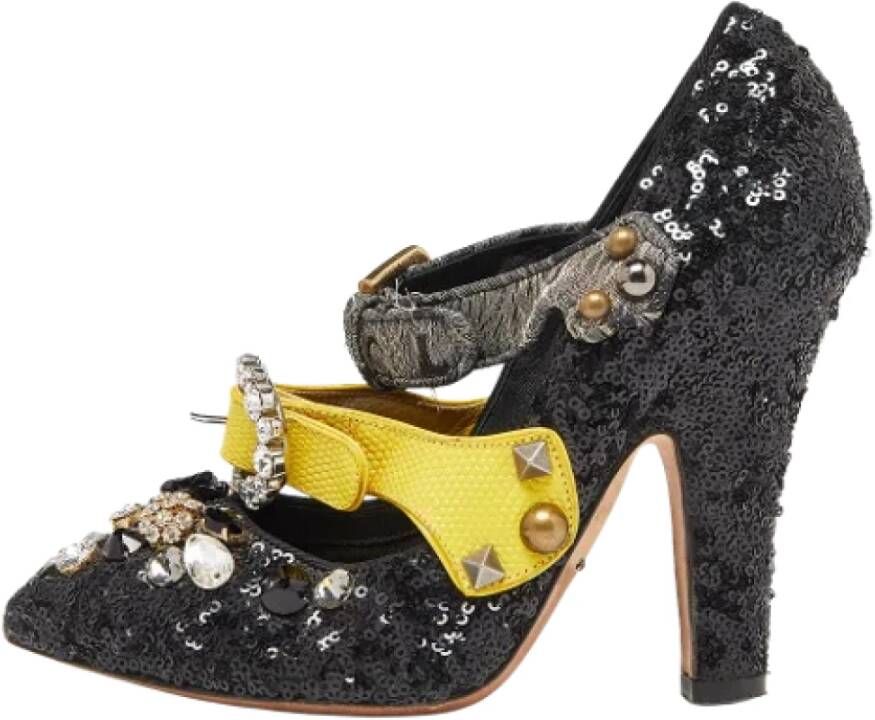 Dolce & Gabbana Pre-owned Fabric heels Black Dames