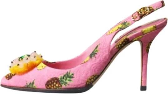 Dolce & Gabbana Pre-owned Fabric heels Pink Dames