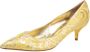 Dolce & Gabbana Pre-owned Fabric heels Yellow Dames - Thumbnail 1