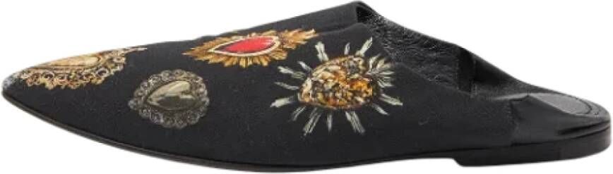 Dolce & Gabbana Pre-owned Fabric mules Black Dames
