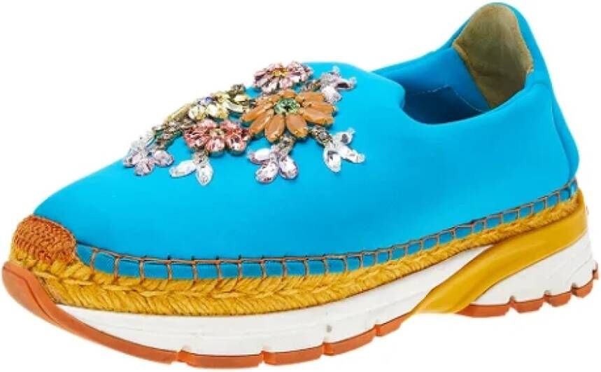 Dolce & Gabbana Pre-owned Fabric sneakers Blue Dames