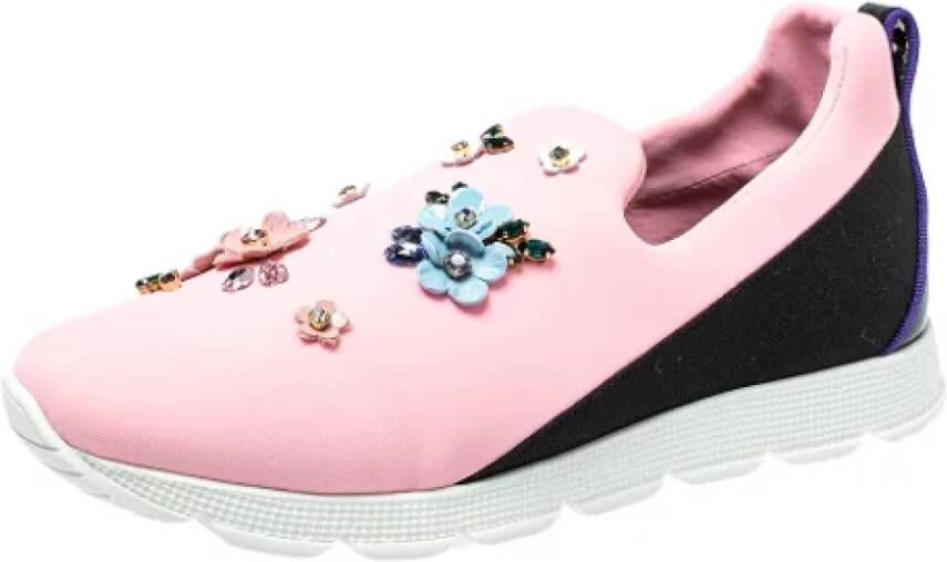 Dolce & Gabbana Pre-owned Fabric sneakers Pink Dames