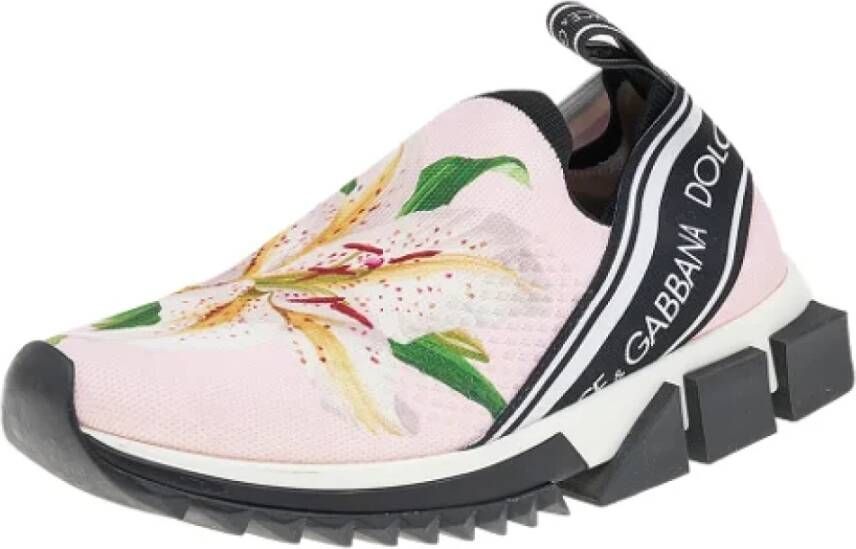 Dolce & Gabbana Pre-owned Fabric sneakers Pink Dames