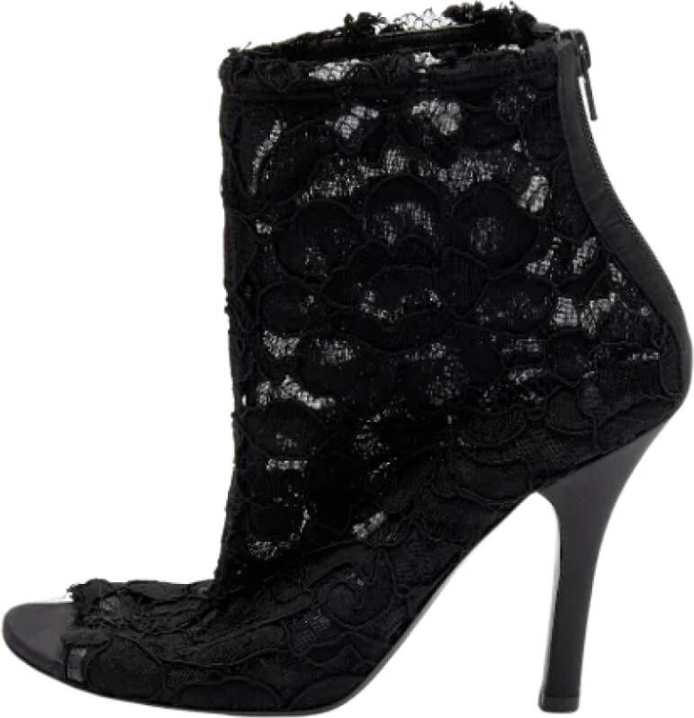 Dolce & Gabbana Pre-owned Lace boots Black Dames