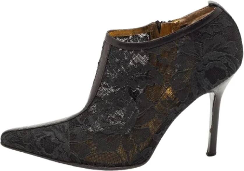 Dolce & Gabbana Pre-owned Lace boots Black Dames