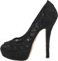 Dolce & Gabbana Pre-owned Lace heels Black Dames - Thumbnail 1