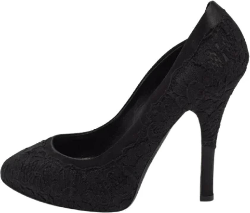 Dolce & Gabbana Pre-owned Lace heels Black Dames