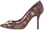 Dolce & Gabbana Pre-owned Lace heels Brown Dames - Thumbnail 1