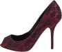 Dolce & Gabbana Pre-owned Lace heels Red Dames - Thumbnail 1
