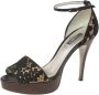 Dolce & Gabbana Pre-owned Lace sandals Black Dames - Thumbnail 1