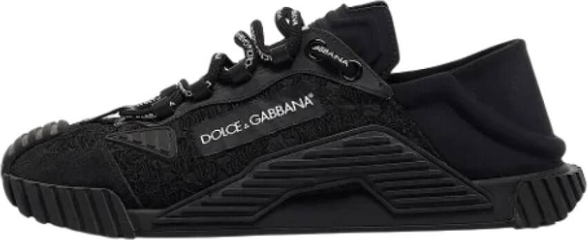 Dolce & Gabbana Pre-owned Lace sneakers Black Heren