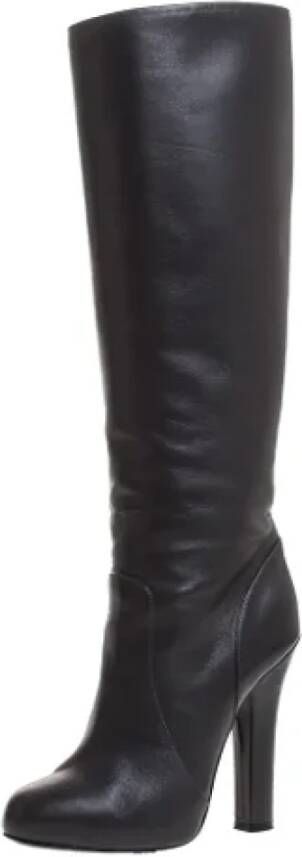 Dolce & Gabbana Pre-owned Leather boots Gray Dames