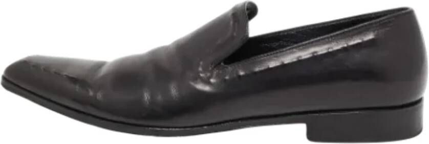 Dolce & Gabbana Pre-owned Leather flats Black Dames