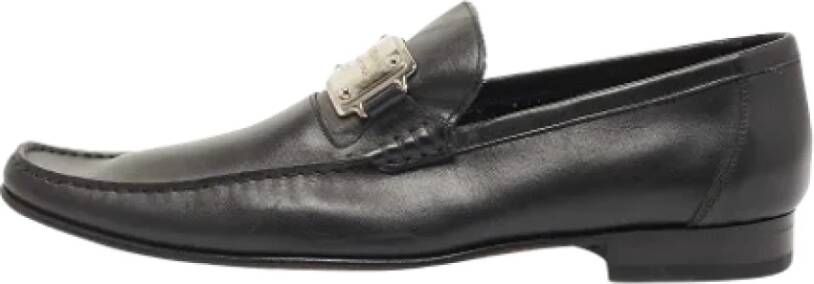 Dolce & Gabbana Pre-owned Leather flats Black Dames