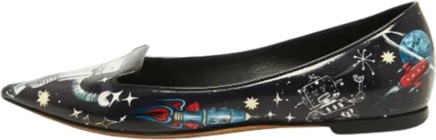 Dolce & Gabbana Pre-owned Leather flats Blue Dames