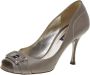 Dolce & Gabbana Pre-owned Leather heels Gray Dames - Thumbnail 1